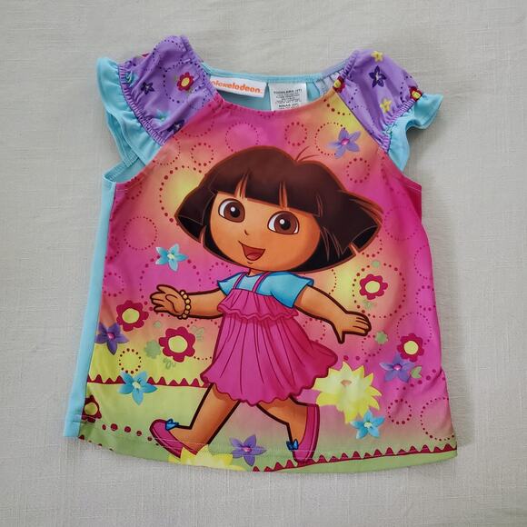 Y2k Dora the Explorer PJ Top 3t - Picture 1 of 4